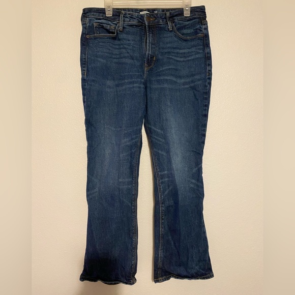Old Navy Size 12 Flare Stretch Blue Jeans - Picture 1 of 4